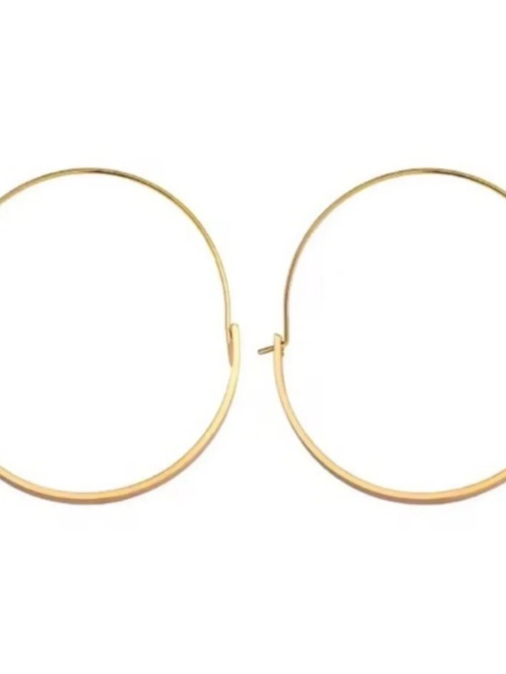 New! Gold Annalise Hoop Earrings (3010) NWOT - Picture 2 of 4